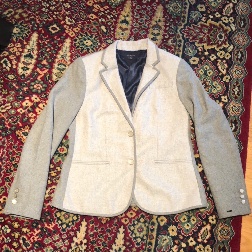 NWOT Tommy Hilfiger Gray Color Block Blazer